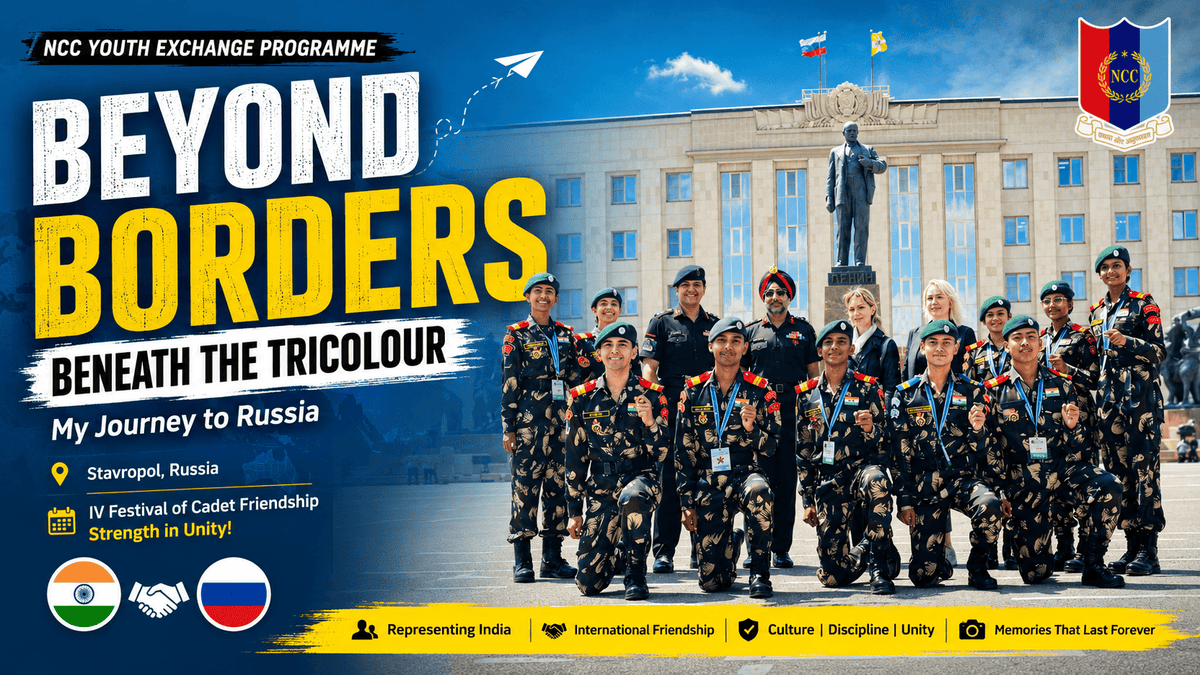 Beyond Borders, Beneath the Tricolour: My NCC Youth Exchange Programme Journey to Russia - NCC JOURNEY