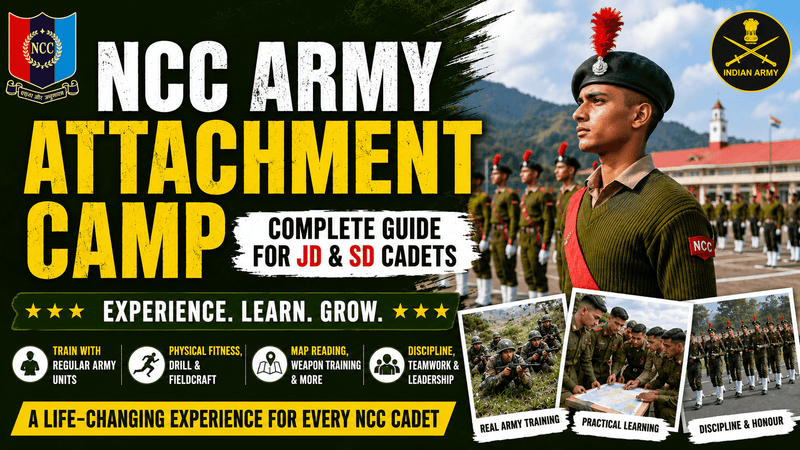 NCC Army Attachment Camp: Complete Guide for JD and SD Cadets - NCC JOURNEY
