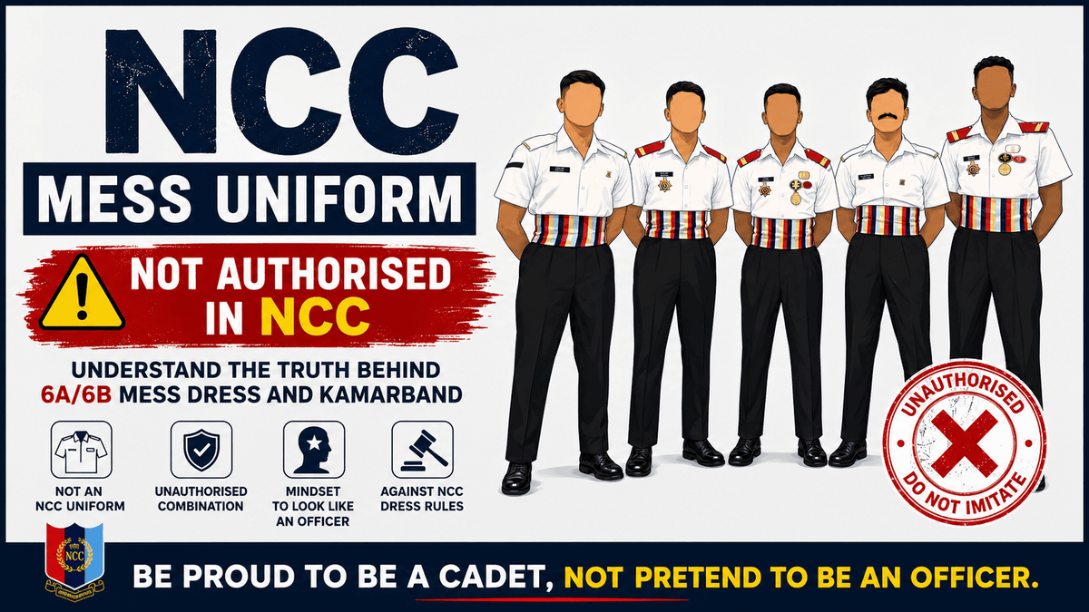 NCC Mess Uniform: Why Cadets Should Not Imitate the Armed Forces Officers’ Mess Dress - NCC JOURNEY