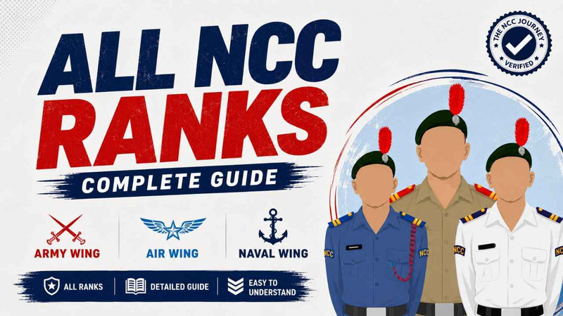 NCC Ranks Explained: Complete Guide to Army, Naval & Air Wing Ranks- NCC Journey - NCC JOURNEY
