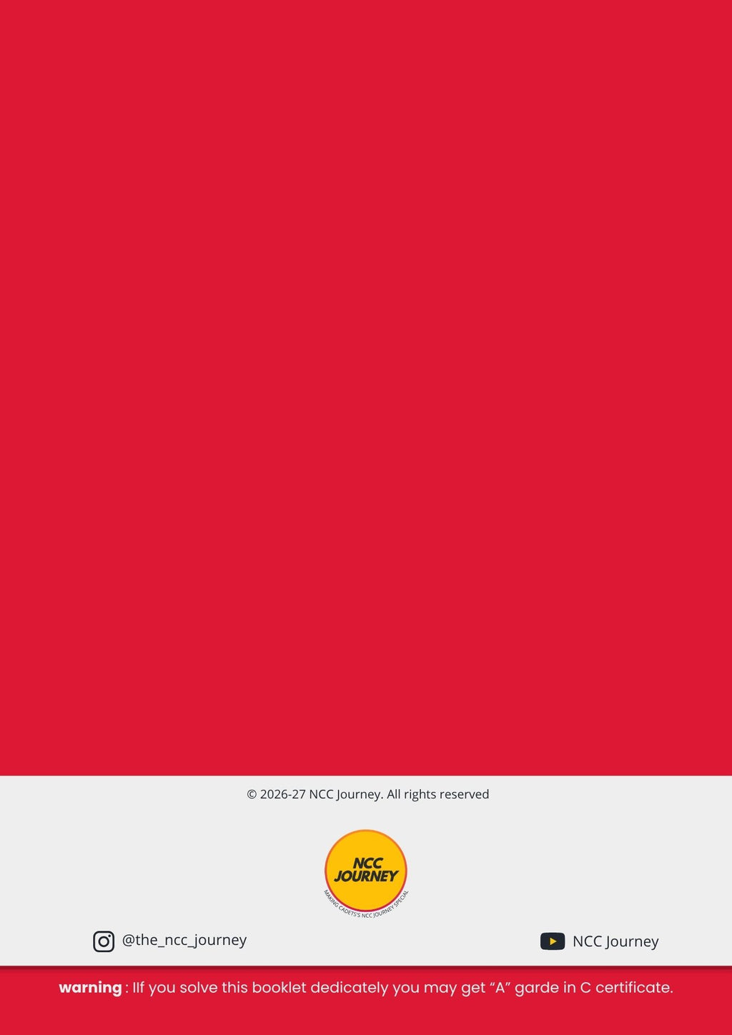Army Wing "C" Certificate Mock Test Book