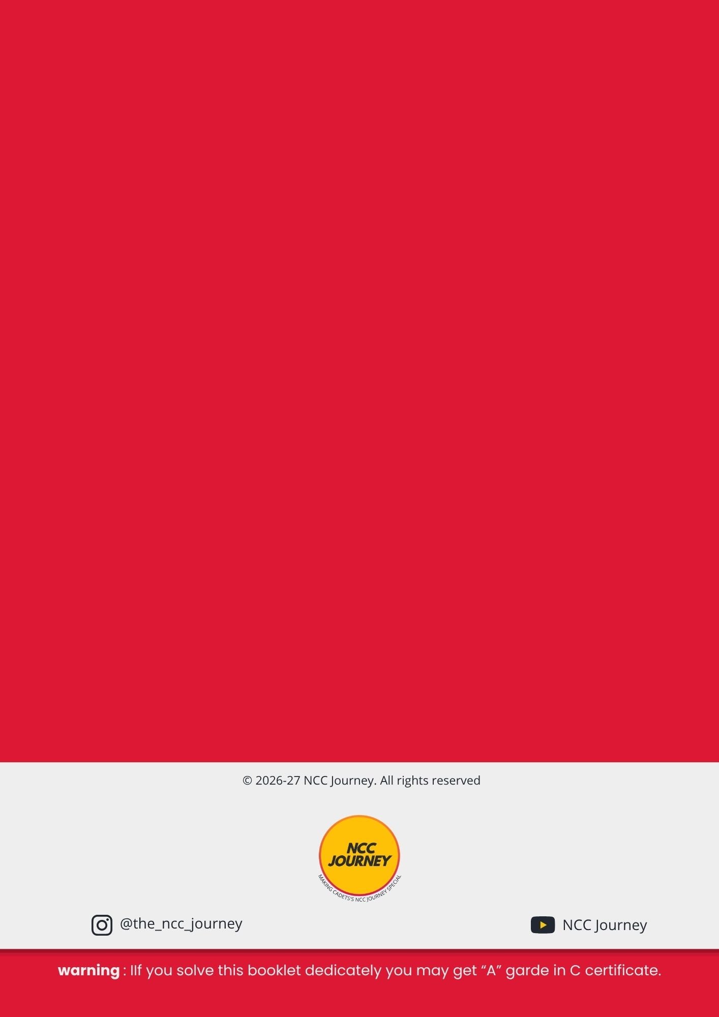 Army Wing "C" Certificate Mock Test Book