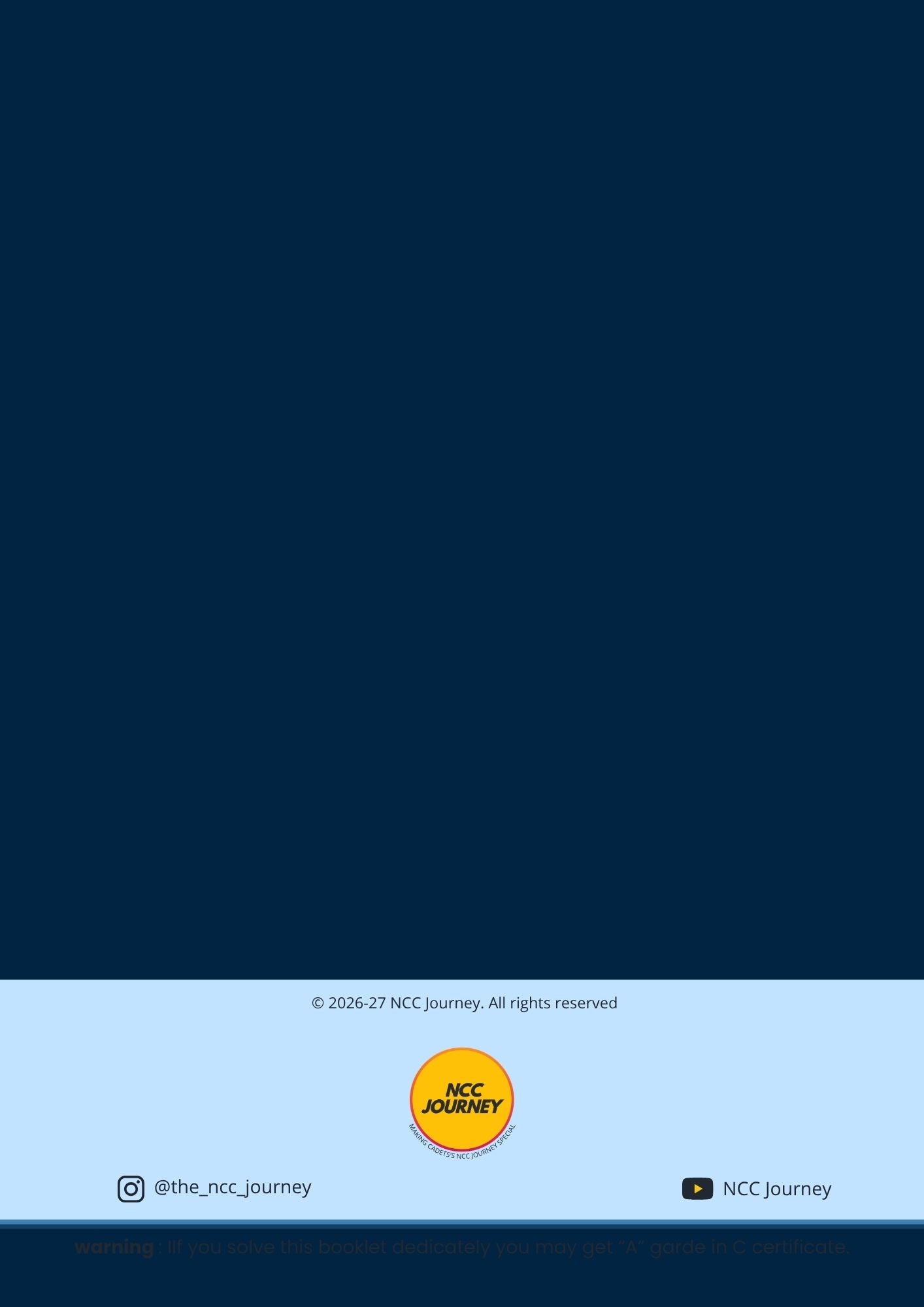 Naval Wing "C" Certificate Mock Test Book